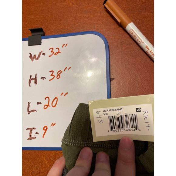 Men''s Camo Cargo Short w Belt - Lake n Trail Green Small - Picture 5 of 6